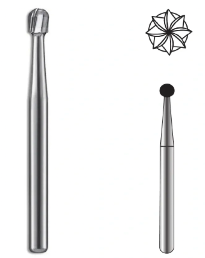 Round Carbide Bur FG 6 by Spring Health Products