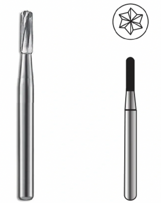Straight Dome Crosscut Carbide Bur FG 1558 by Spring Health Products