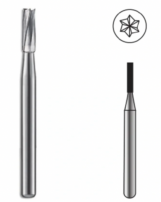 Straight Fissure Carbide Bur FG 57 by Spring Health Products