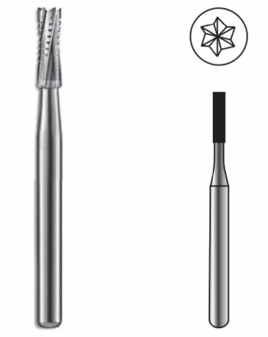 Straight Fissure Crosscut Carbide Bur FG 556 by Spring Health Products