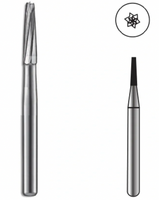 Taper Fissure Carbide Bur FG 169 by Spring Health Products