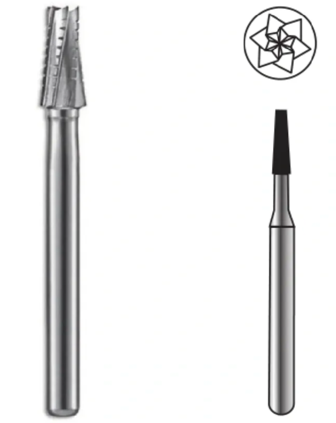 Taper Fissure Crosscut Carbide Bur FG 701 by Spring Health Products