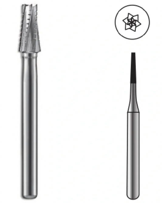 Taper Fissure Crosscut Carbide Bur FG 699 by Spring Health Products