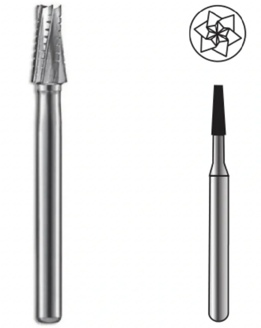 Taper Fissure Crosscut Carbide Bur FG 701 by Spring Health Products